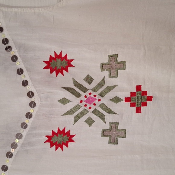 Ladies sleeveless Roper brand sheer cotton shirt size L - Picture 4 of 7